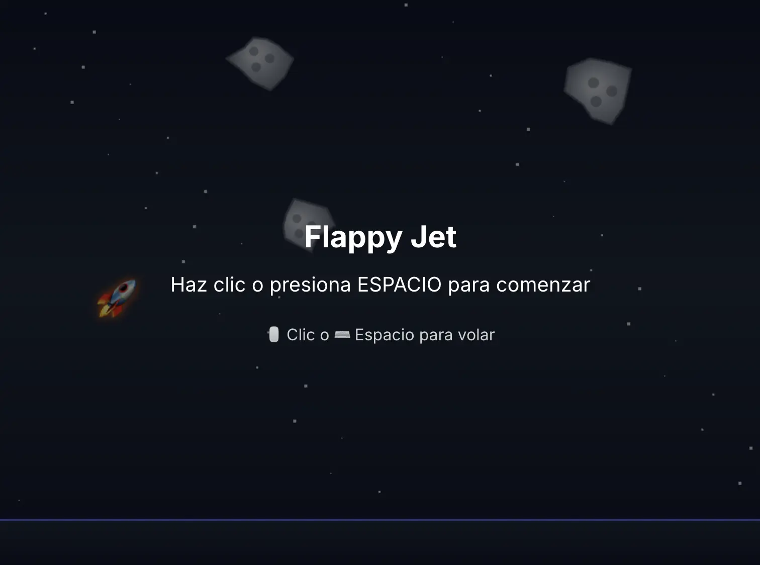 Flappy Jet - Edición Espacial
